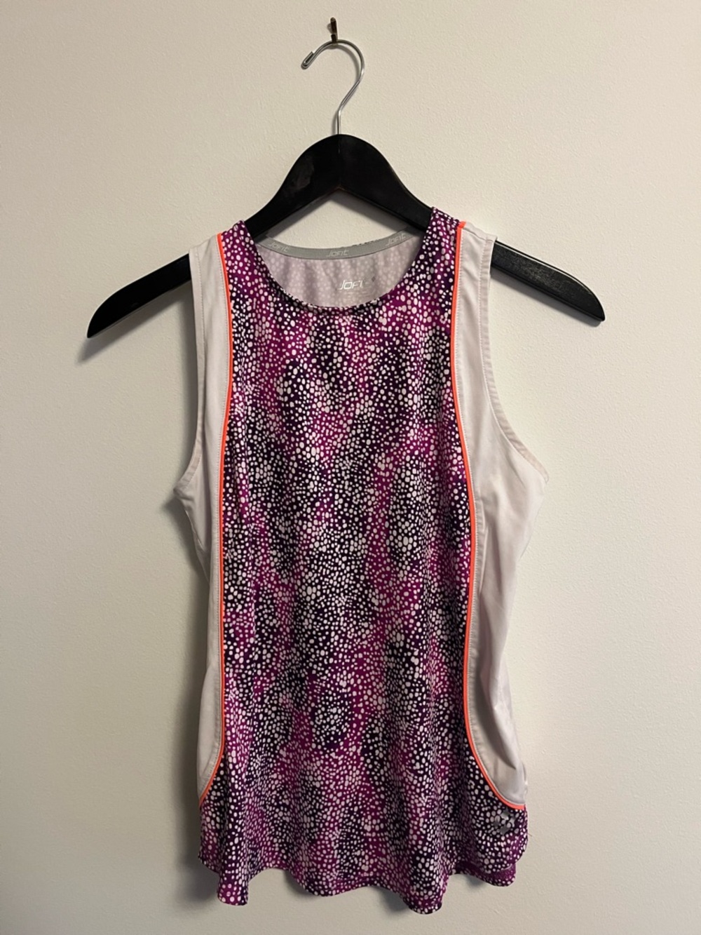 NWOT - Jofit Women's Tank Top in Purple Dot Print